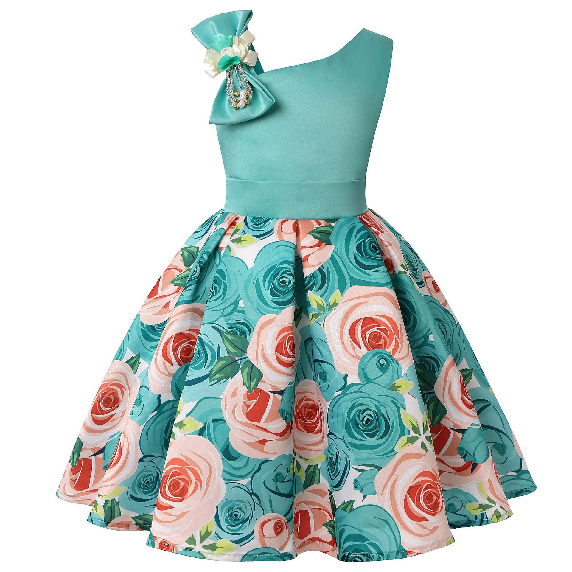 Girls' Dresses Girls' Princess Dresses Digital Print Children's Dresses - Kokousaint.com
