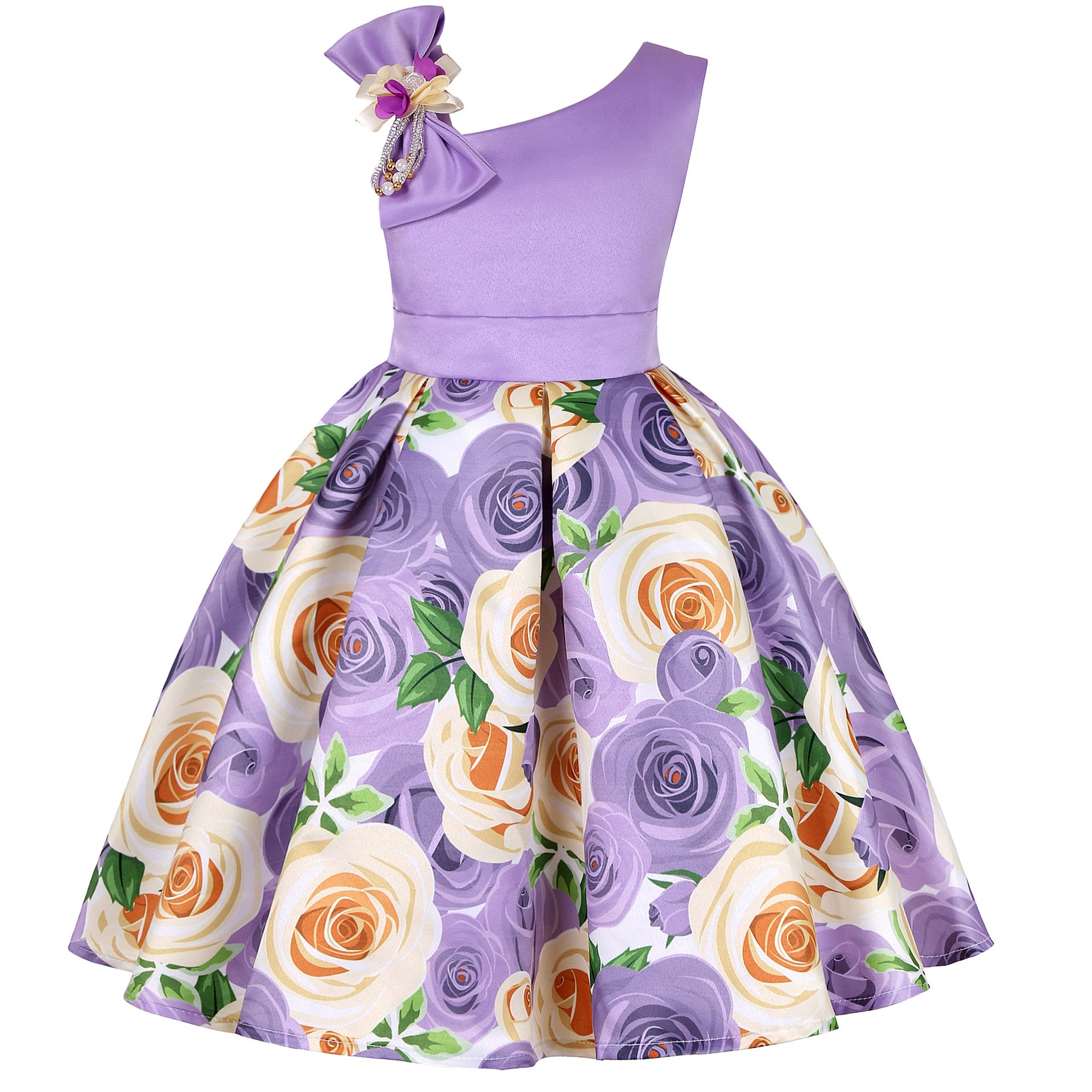 Girls' Dresses Girls' Princess Dresses Digital Print Children's Dresses - Kokousaint.com