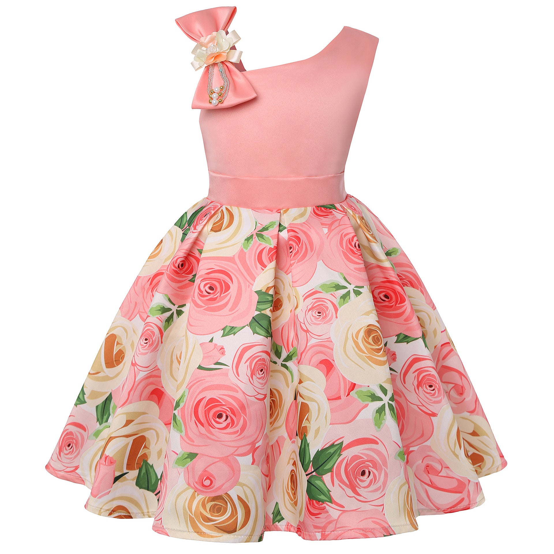 Girls' Dresses Girls' Princess Dresses Digital Print Children's Dresses - Kokousaint.com
