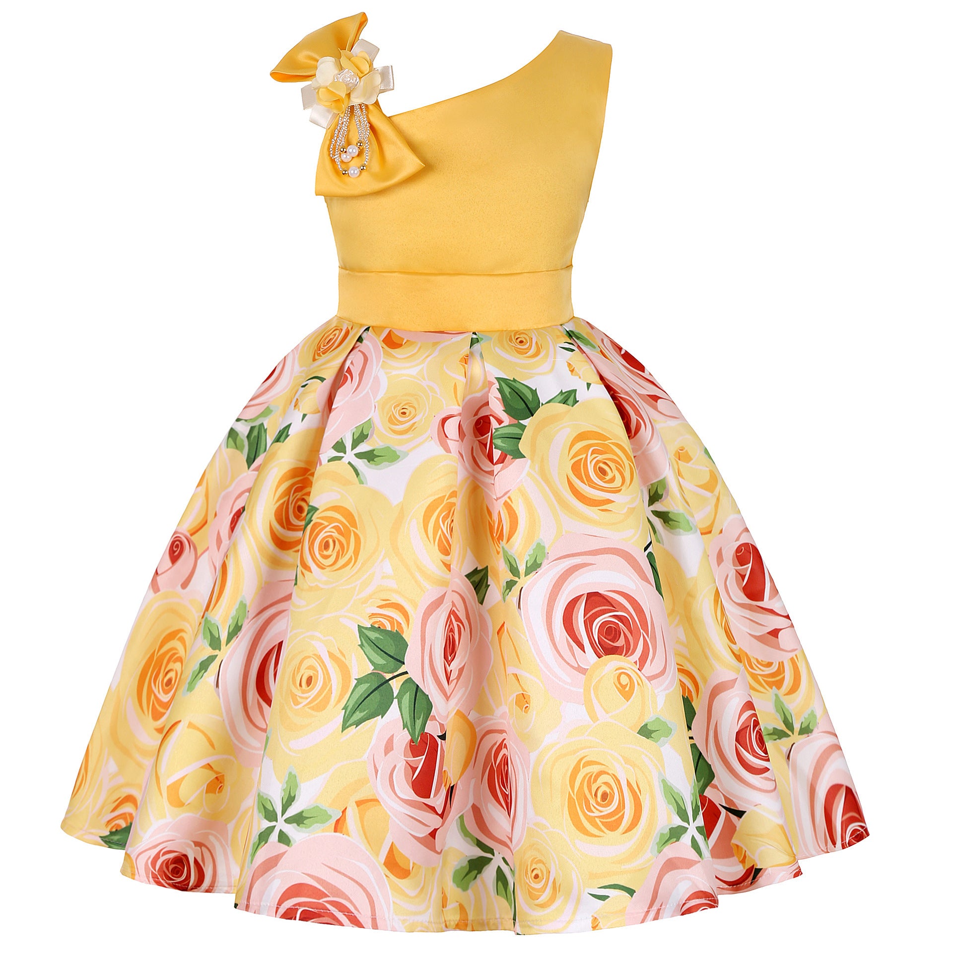 Girls' Dresses Girls' Princess Dresses Digital Print Children's Dresses - Kokousaint.com