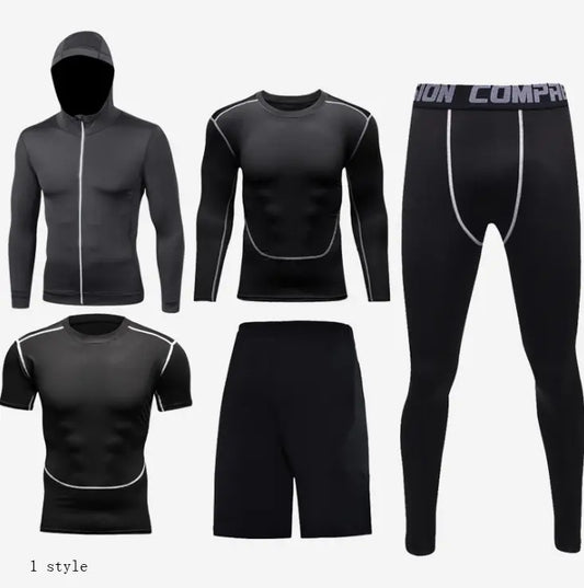 Fitness clothing suit basketball tights - Image #1