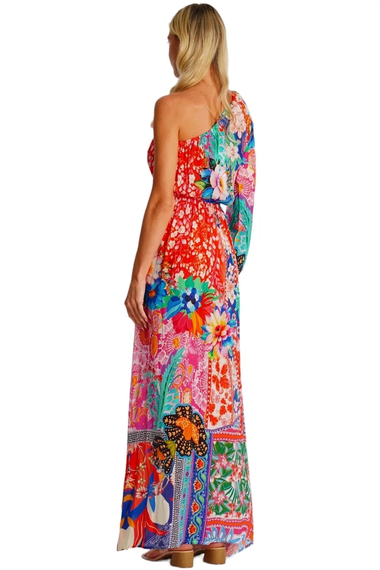 One Shoulder Maxi Resort Dress