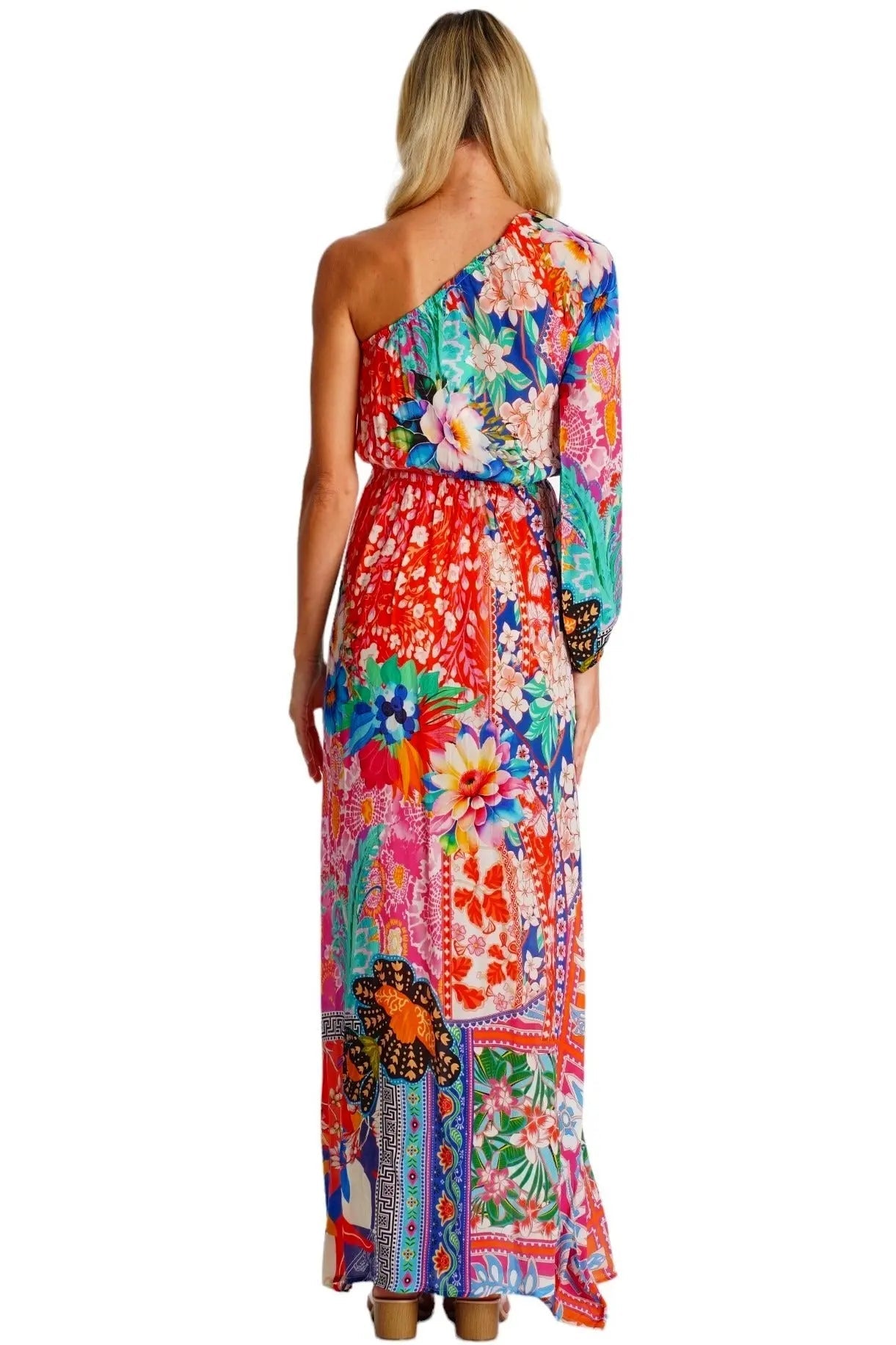One Shoulder Maxi Resort Dress