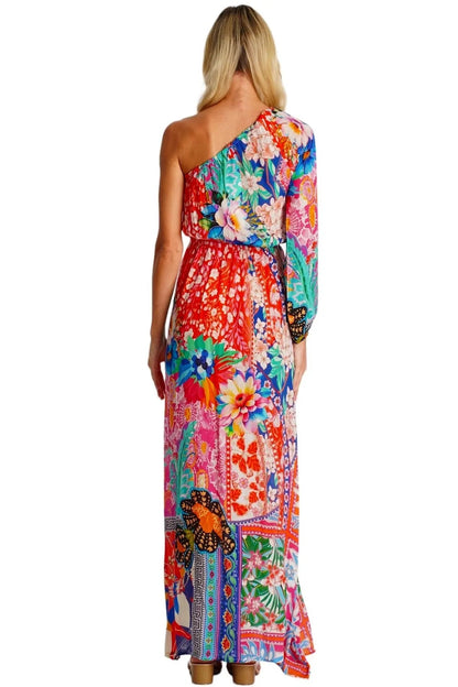 One Shoulder Maxi Resort Dress