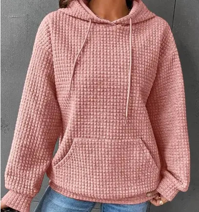 Women's Loose Casual Solid Color Long-sleeved Sweater - Image #1