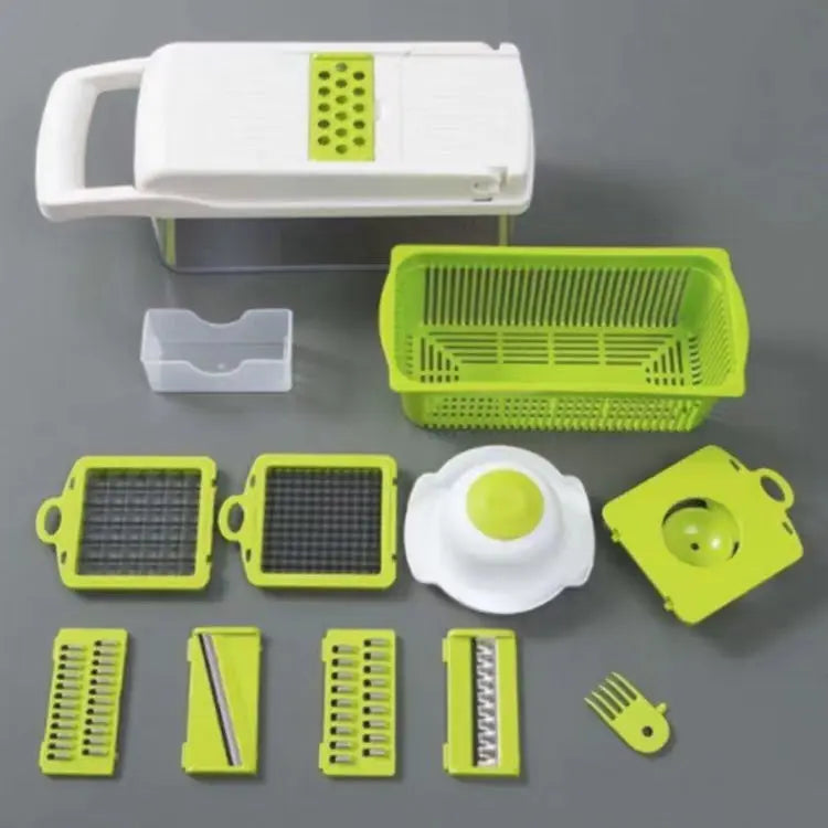 12 In 1 Manual Vegetable Chopper Kitchen Gadgets Food Chopper Onion Cutter Vegetable Slicer - Image #10