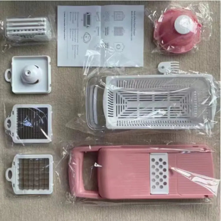 12 In 1 Manual Vegetable Chopper Kitchen Gadgets Food Chopper Onion Cutter Vegetable Slicer - Image #9