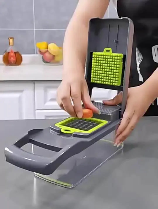 12 In 1 Manual Vegetable Chopper Kitchen Gadgets Food Chopper Onion Cutter Vegetable Slicer - Image #6