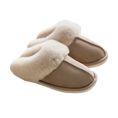 New Women Indoor Slippers Warm Plush Home Slipper Anti Slip Autumn Winter Shoes House Floor Soft Slient Slides - Kokadoshop
