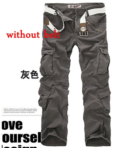 Hot sale free shipping men cargo pants camouflage  trousers military pants for man 7 colors - Kokadoshop