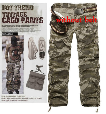 Hot sale free shipping men cargo pants camouflage  trousers military pants for man 7 colors - Kokadoshop