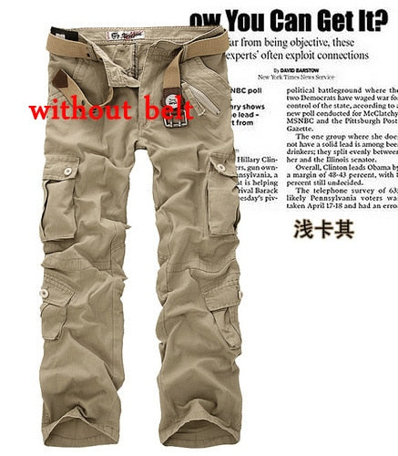 Hot sale free shipping men cargo pants camouflage  trousers military pants for man 7 colors - Kokadoshop